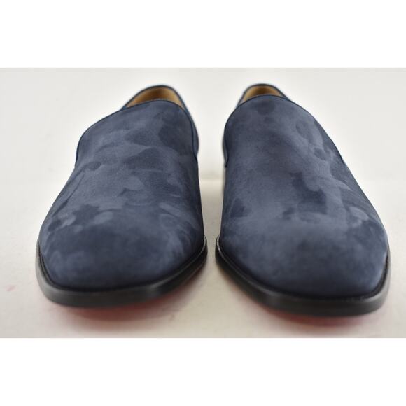 Christian Louboutin Mens Danny Flex Flat Zaffiro Blue Calf Dress Loafer 46 13